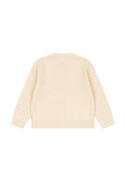 Gilet Cocolo en laine orné de détails BUTTERCREAM