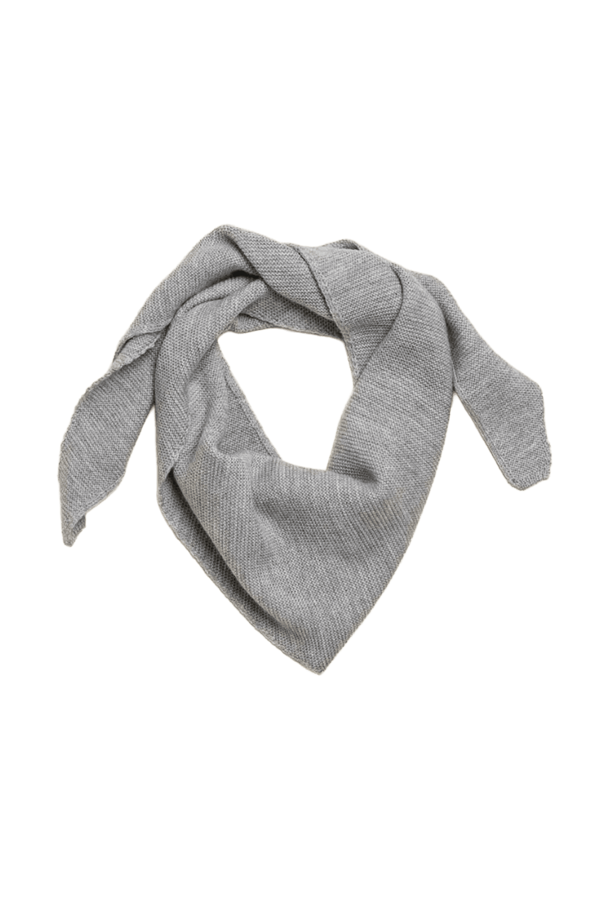Trójkątny szal merino Josephina GREY MELANGE