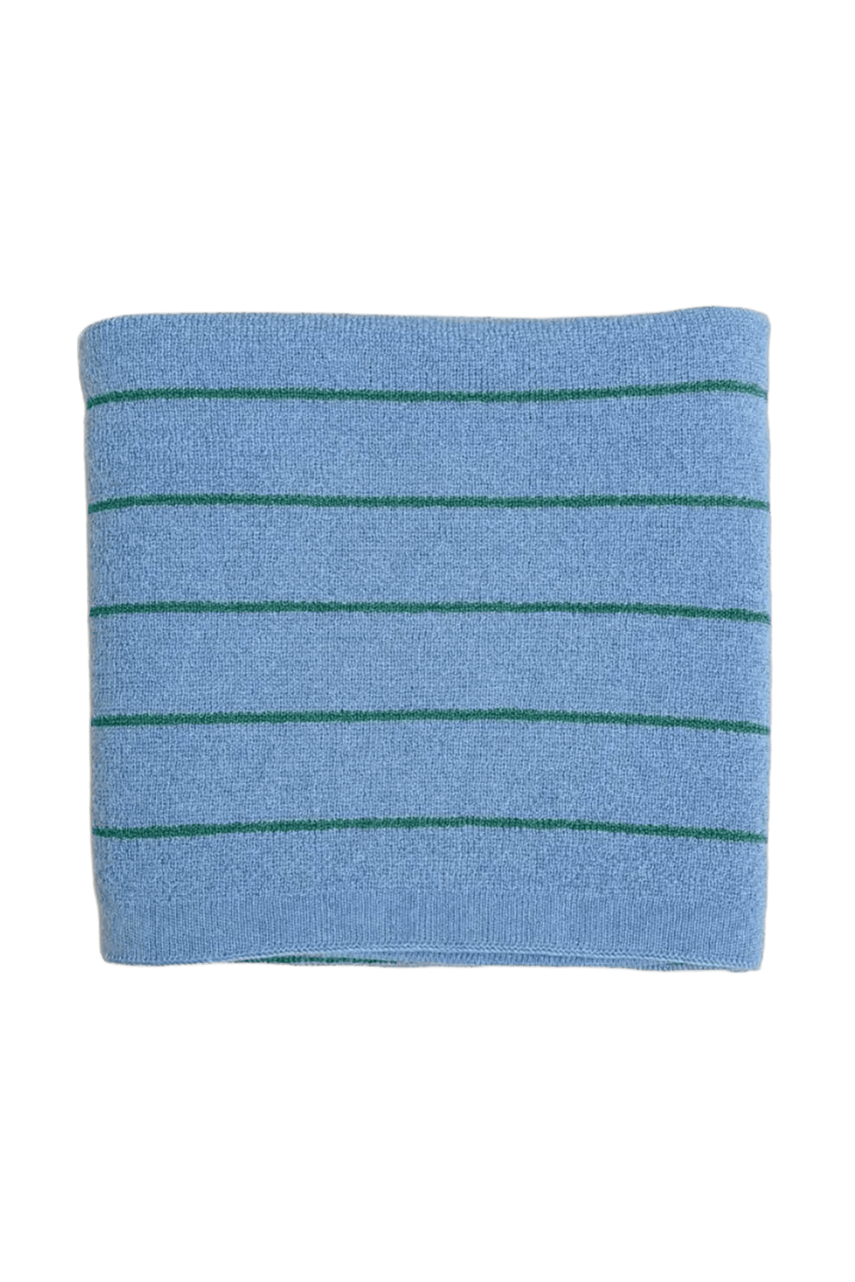 Kocyk merino Harry LIGHT BLUE / GRASS