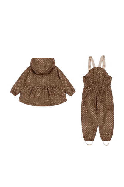 Rainy Palme Set Girl CHERRY DOT MARRONE