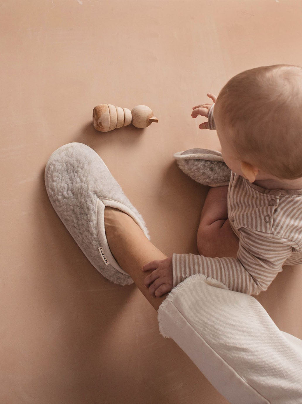 Merino wool slippers for adults CLOUD