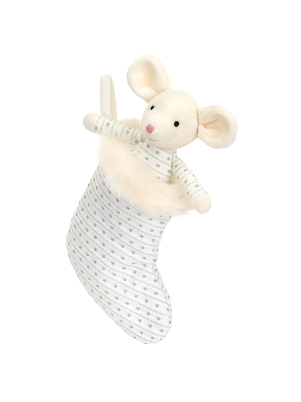 Myszka w Lśniącej Skarpecie Jellycat BEBE Concept 