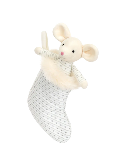 Myszka w Lśniącej Skarpecie Jellycat BEBE Concept 