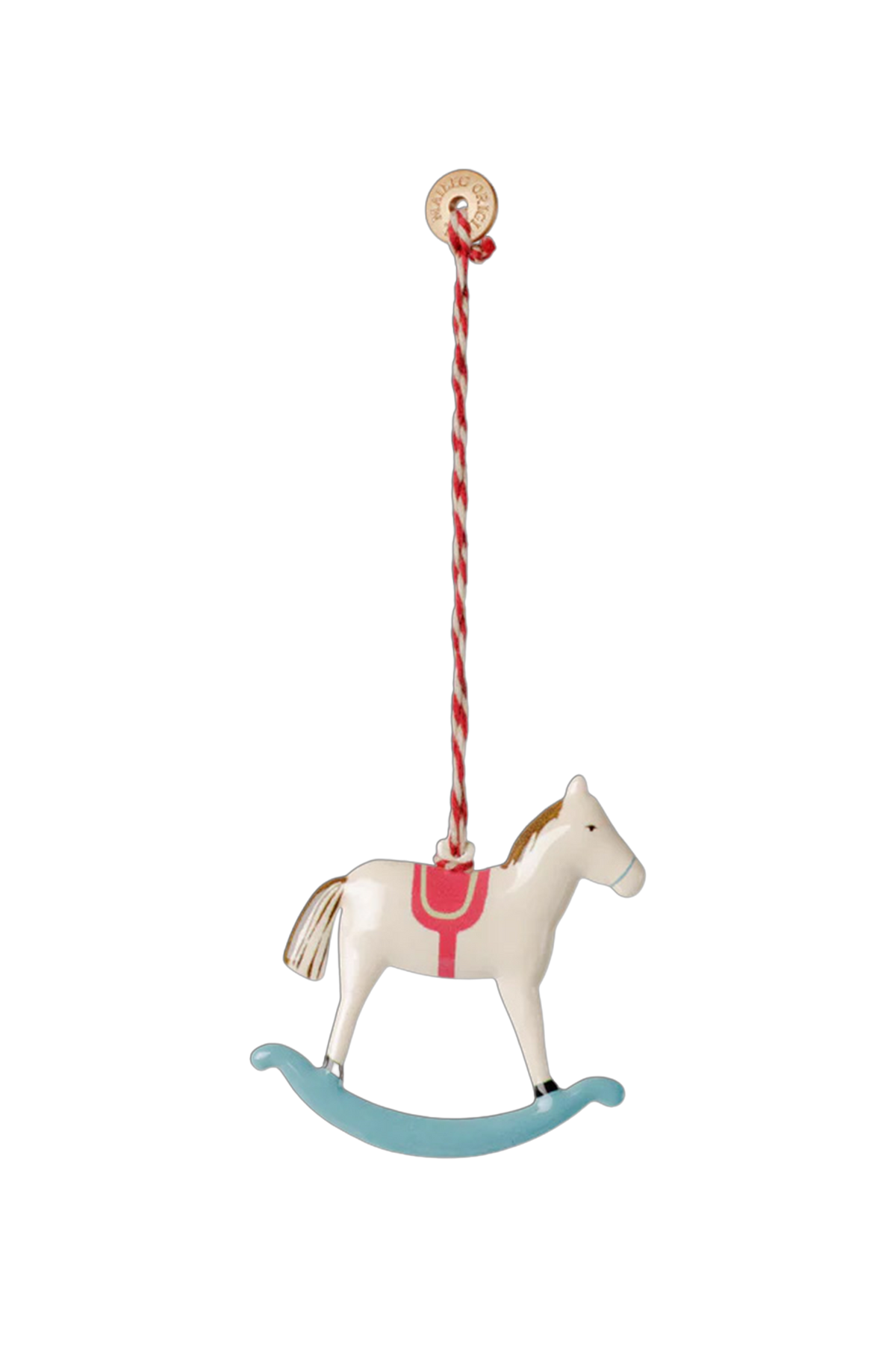 Metalowa ozdoba choinkowa ROCKING HORSE