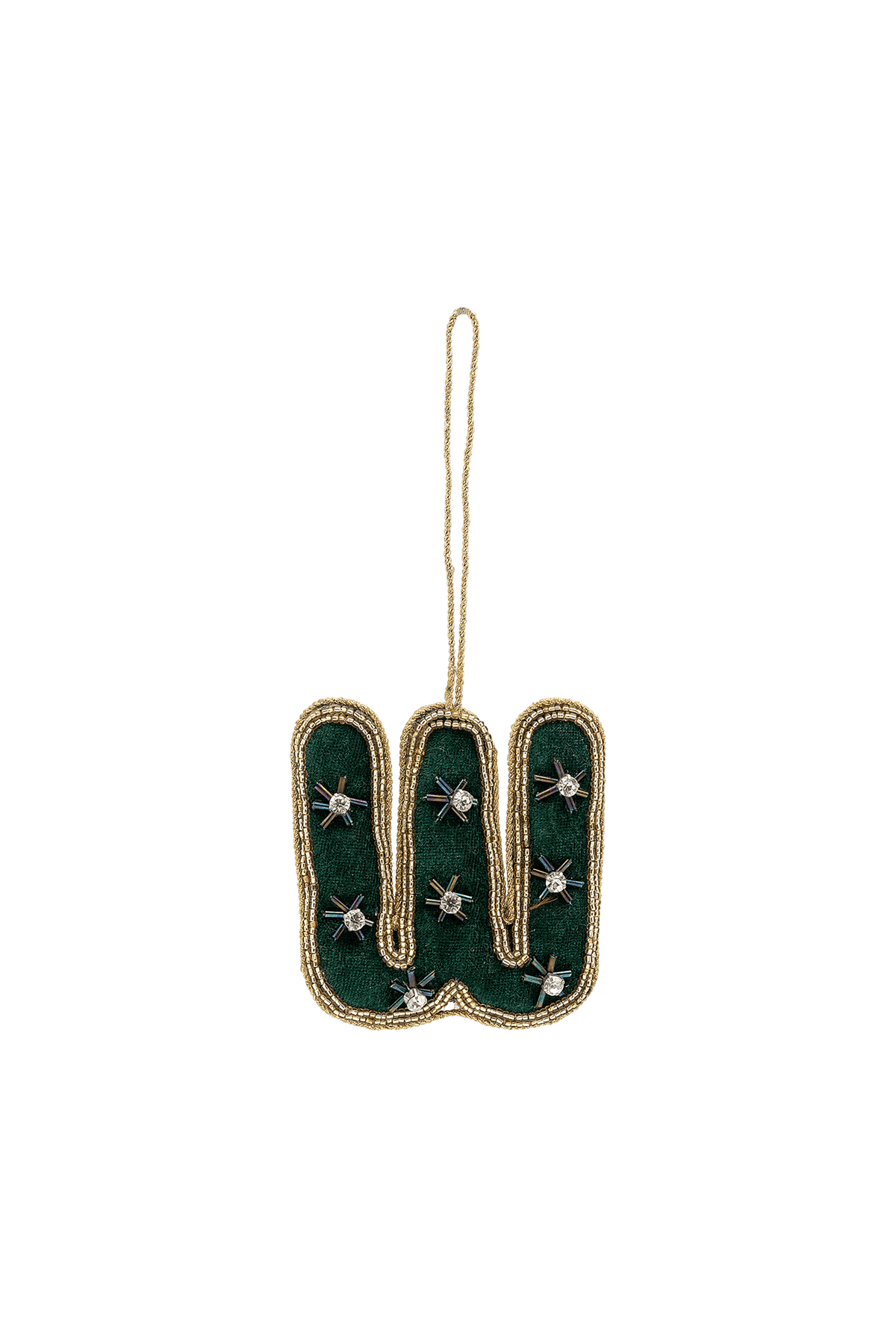 Ozdoba choinkowa Beaded Initial MULTICOLOUR