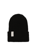 Ciepła czapka beanie z wełny merino BLACK