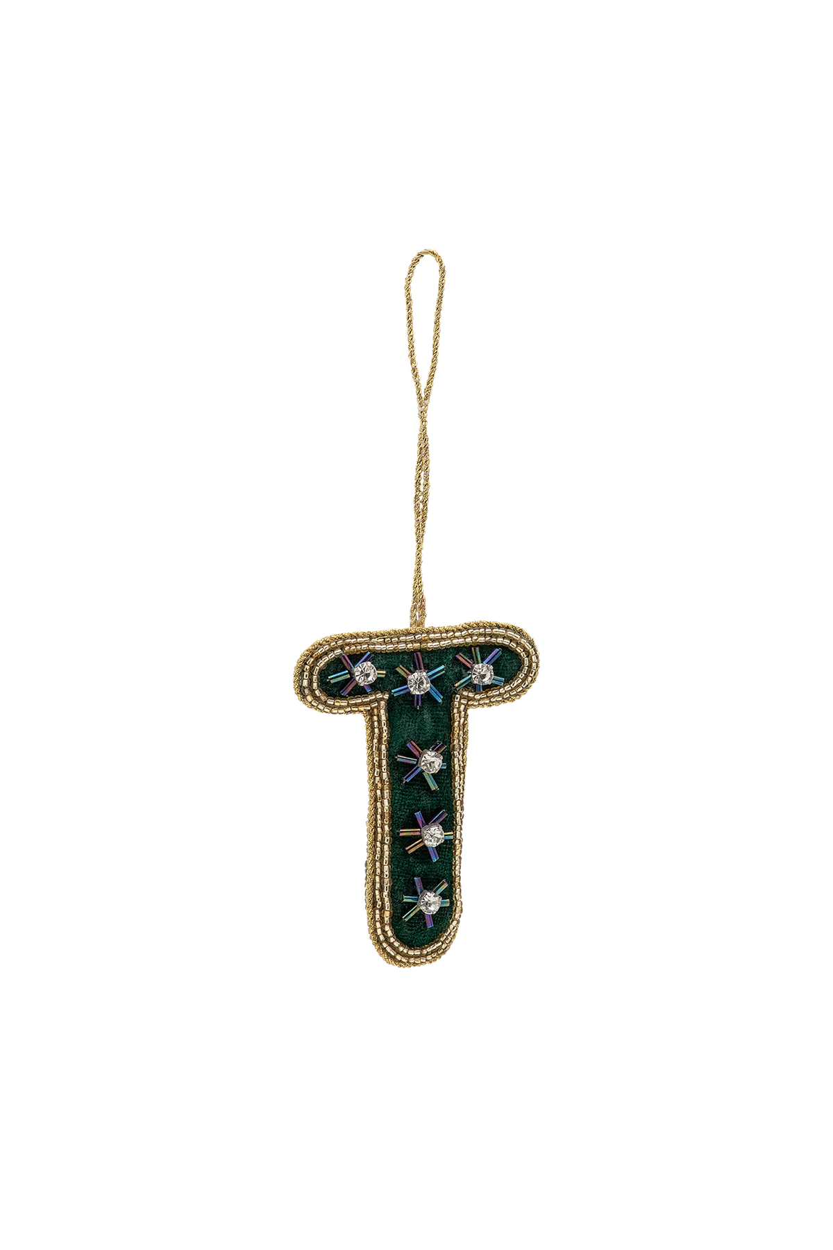 Vánoční ozdoba Beaded Initial MULTICOLOUR
