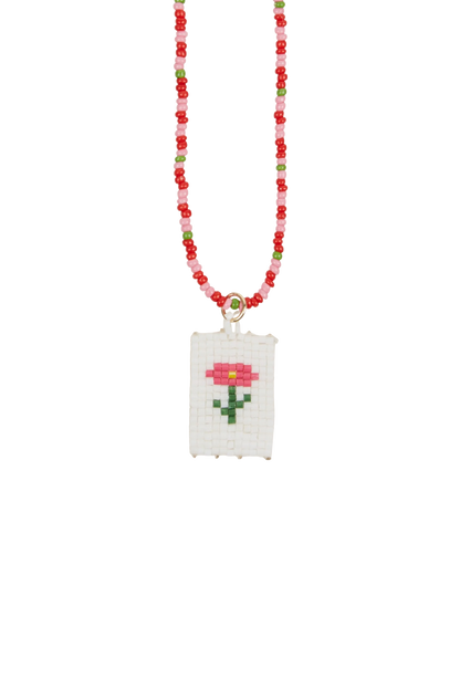 Naszyjnik z koralików FLEUR