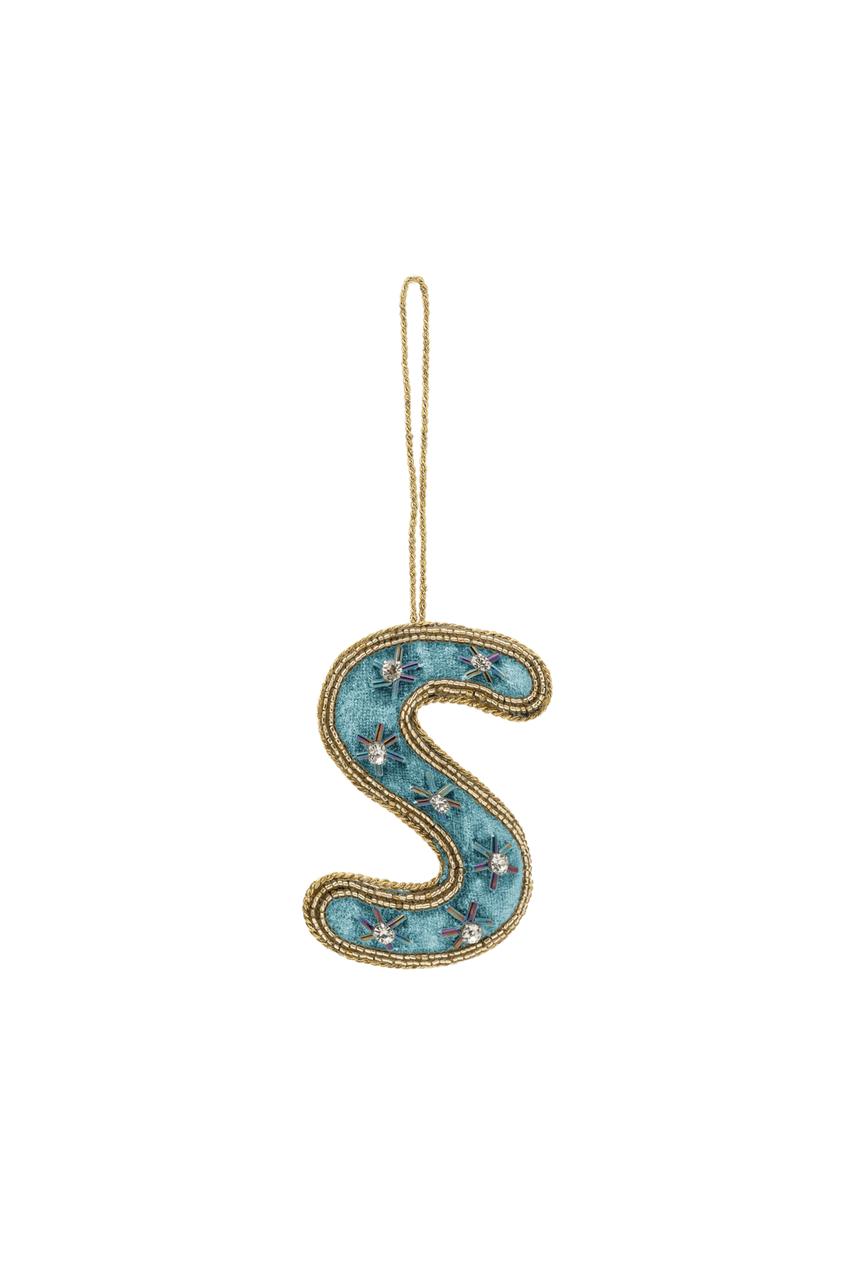 Ozdoba choinkowa Beaded Initial MULTICOLOUR