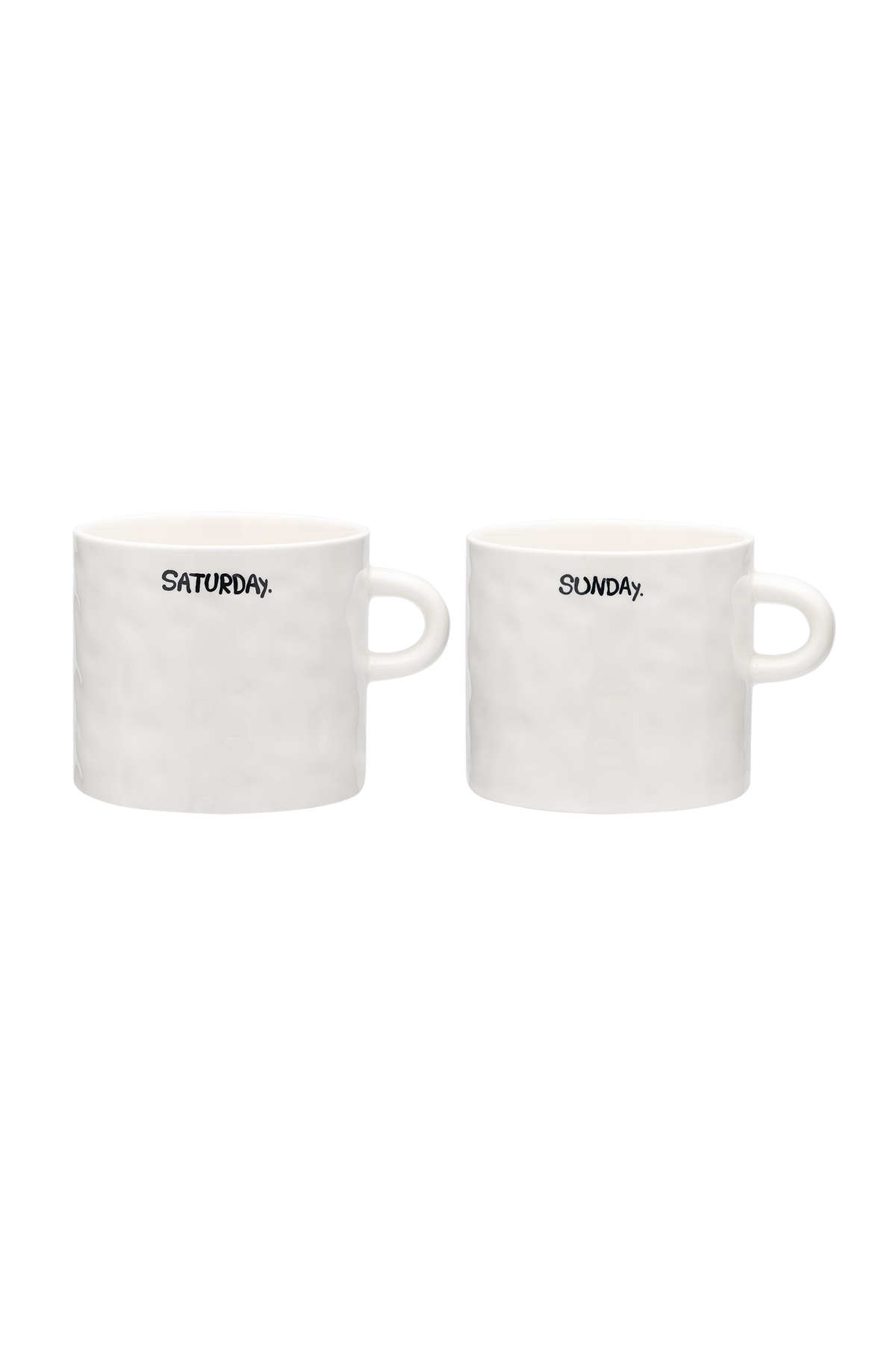 Set di tazze in ceramica per il fine settimana WEEKEND