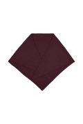 Trójkątny szal merino Triangle Bandana Fine PLUM BROWN