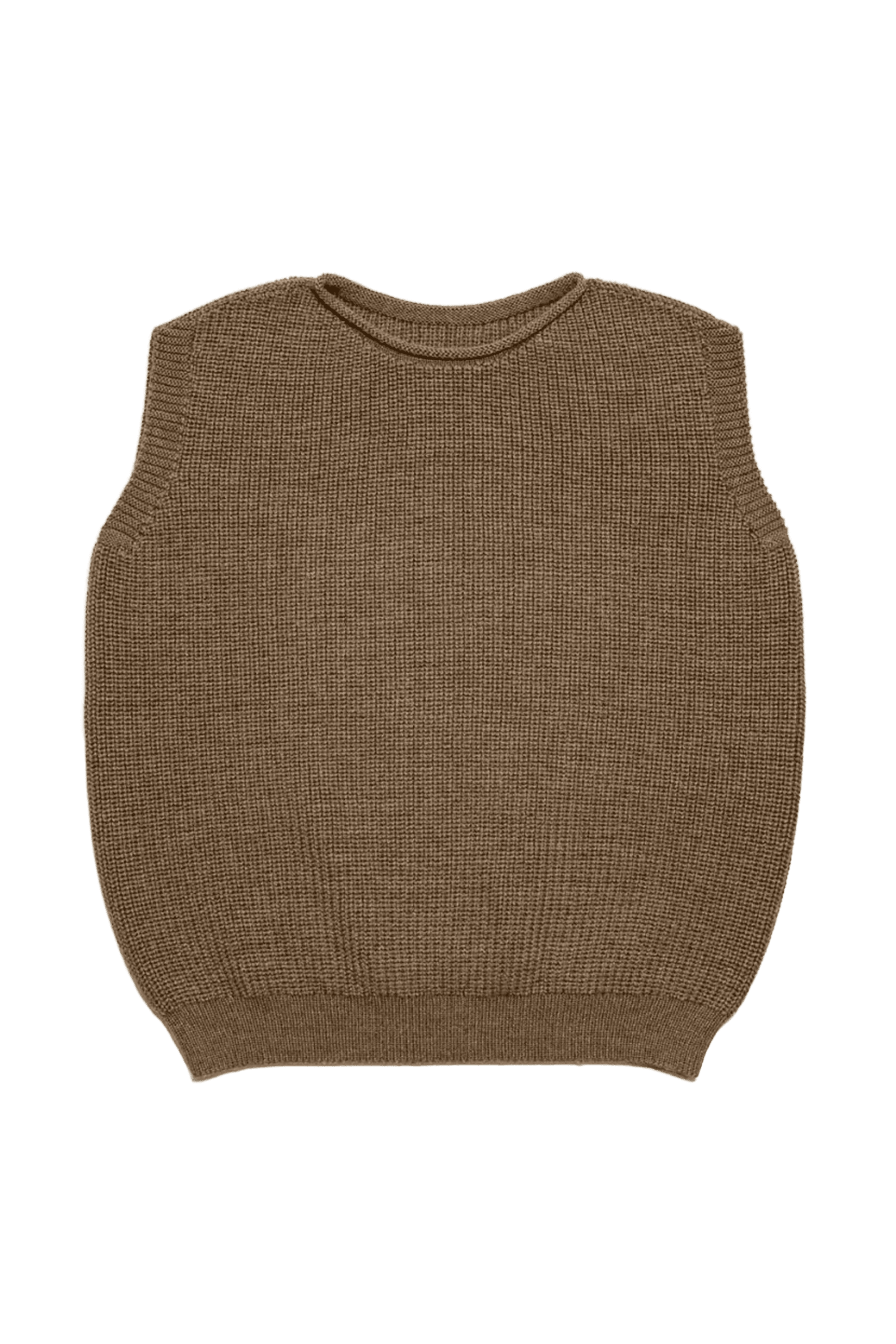 Kamizelka z wełny merino Harvey Kids MOCHA