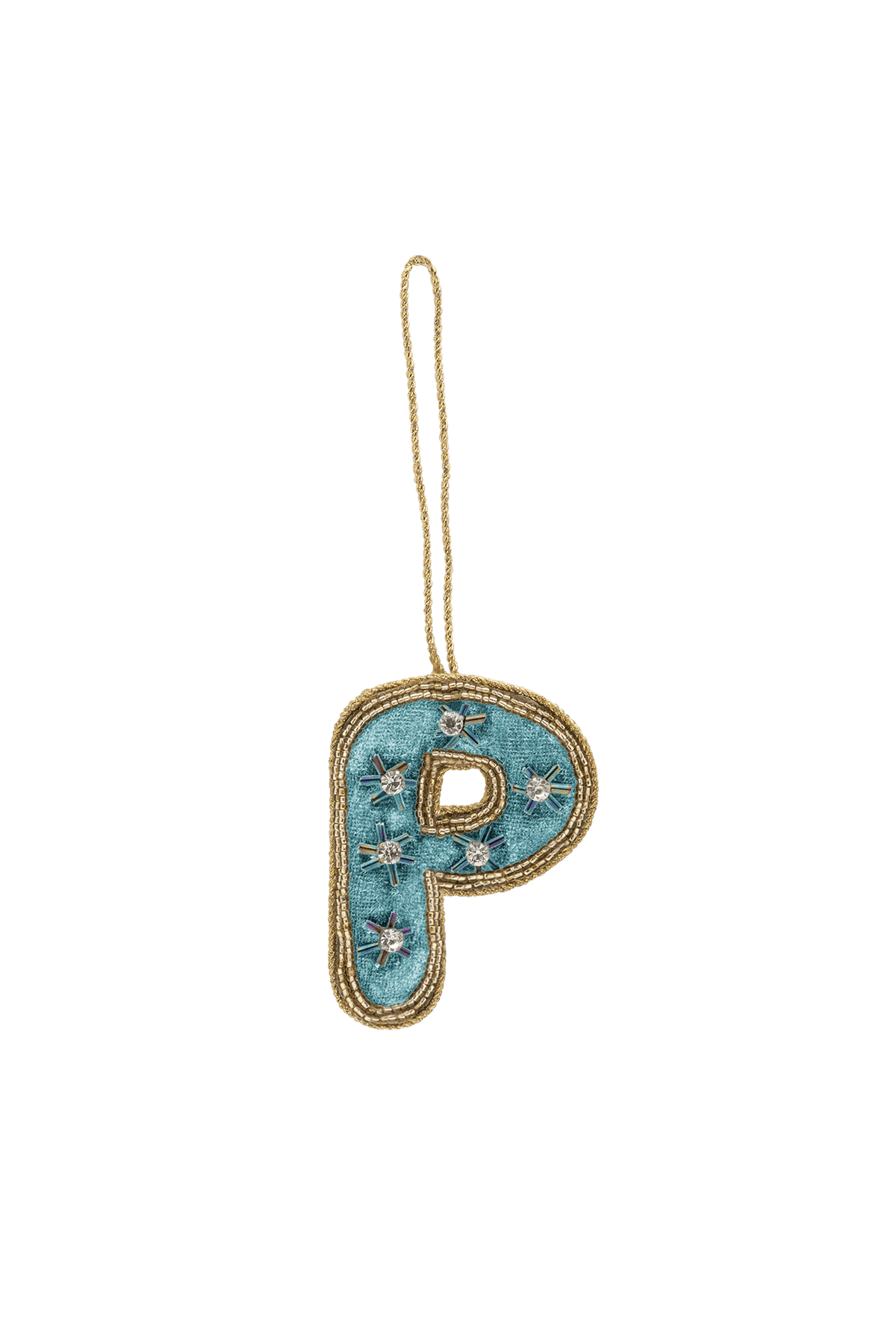 Vánoční ozdoba Beaded Initial MULTICOLOUR
