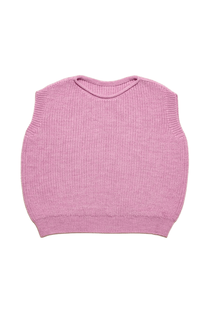 Kamizelka z wełny merino Harvey Kids COTTON CANDY