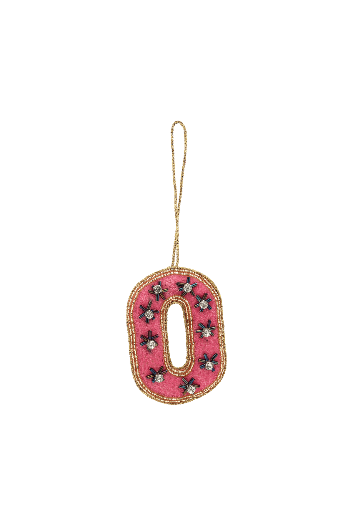 Ozdoba choinkowa Beaded Initial MULTICOLOUR