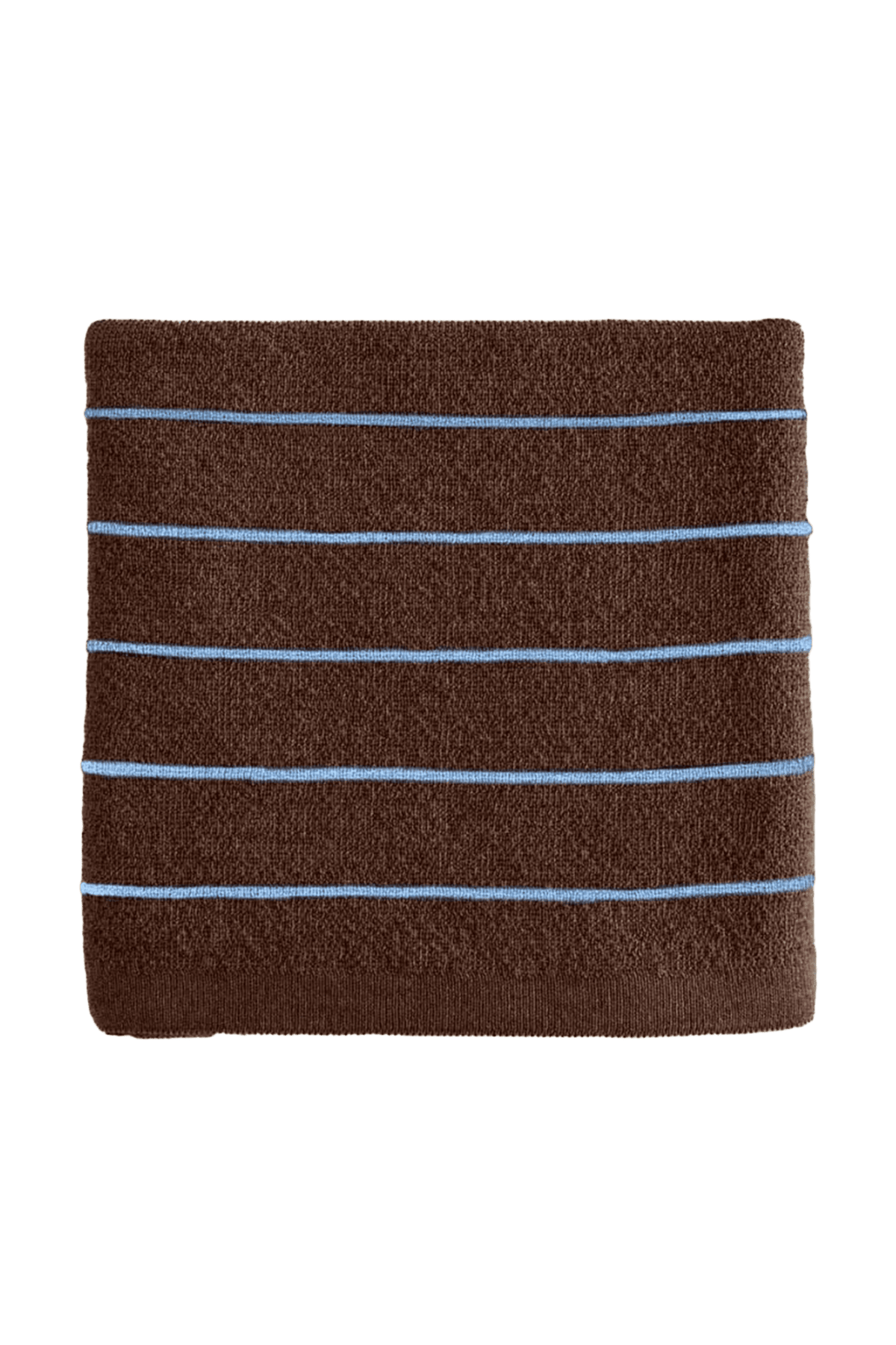 Kocyk merino Harry DARK BROWN / LIGHT BLUE