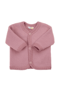 Kardigan z wełny merino OLD ROSE