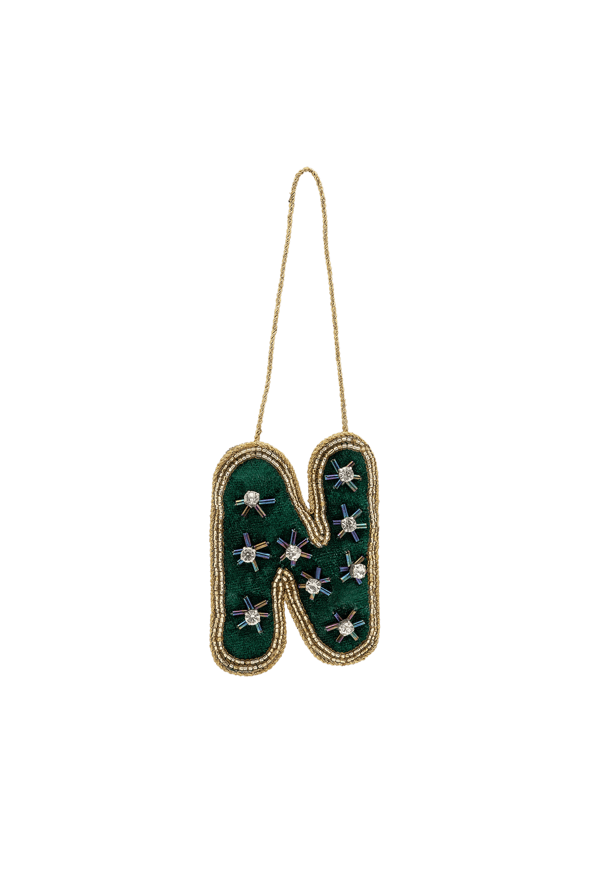 Ozdoba choinkowa Beaded Initial