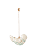 Metalowa ozdoba choinkowa BIRD GREEN DOTS