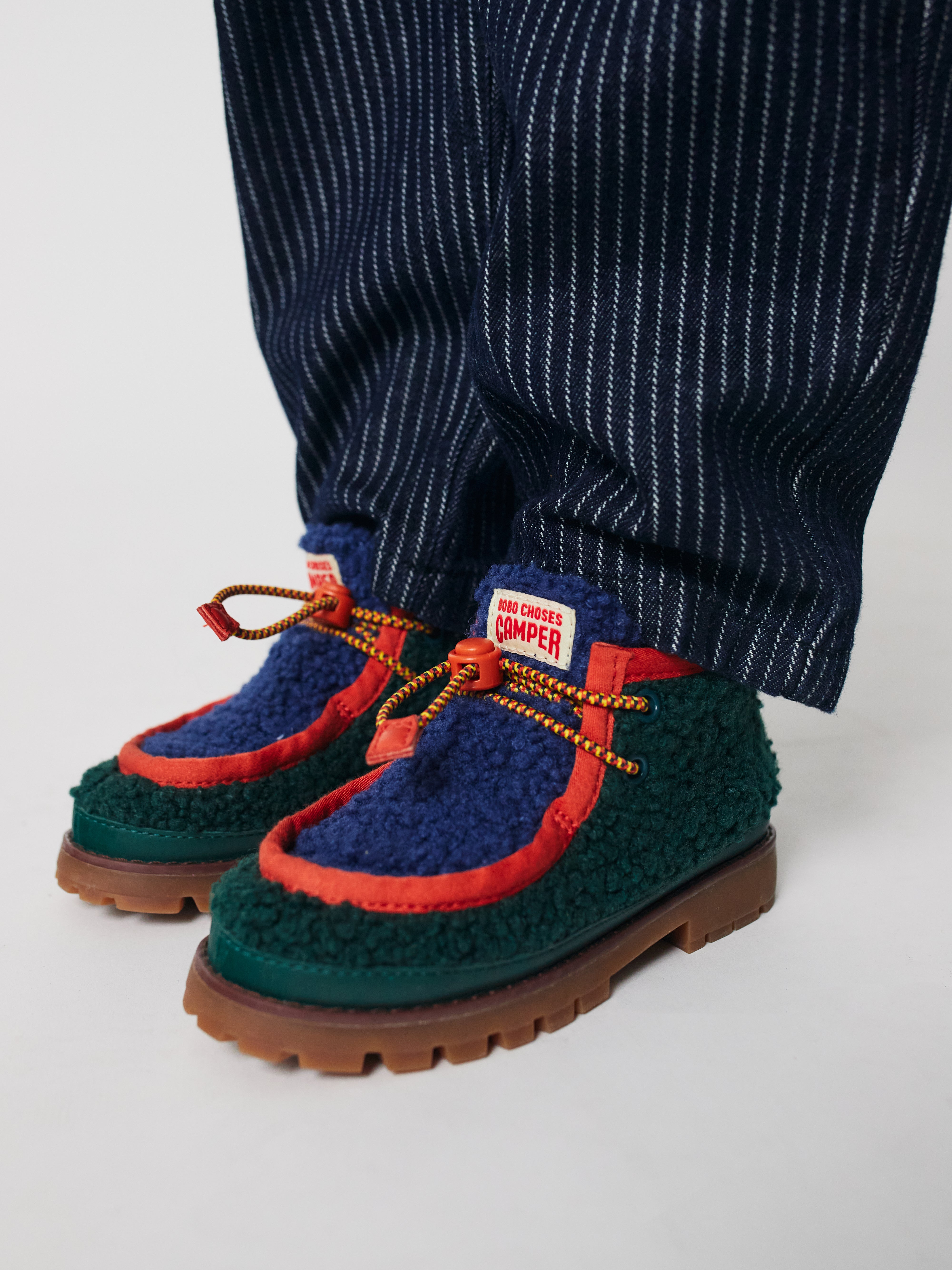 BOBO CHOSES x CAMPER Compas Wallabee sheepskin shoes Bobo Choses BÉBÉ Concept 
