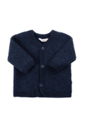 Kardigan z wełny merino DARK BLUE
