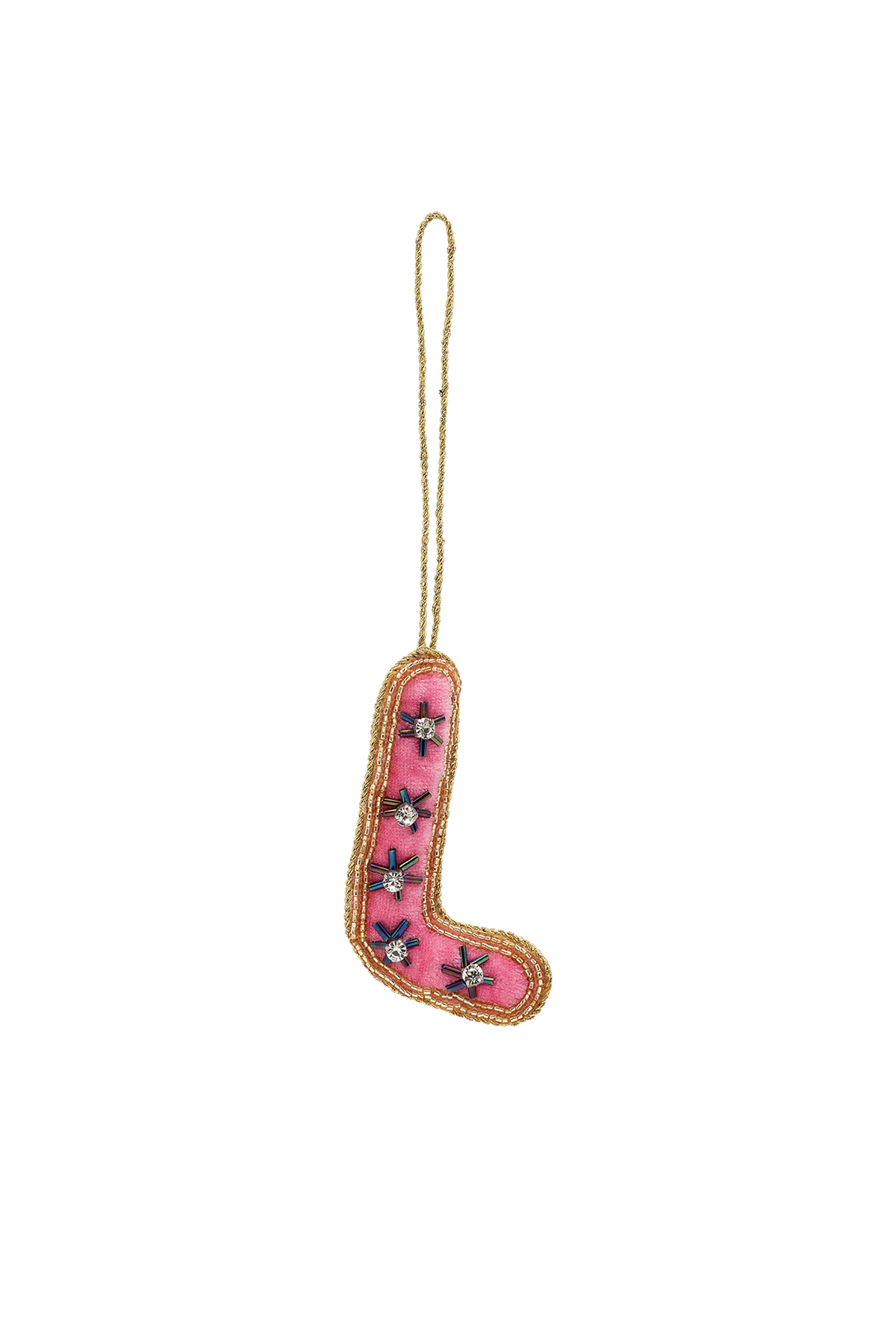 Vánoční ozdoba Beaded Initial MULTICOLOUR