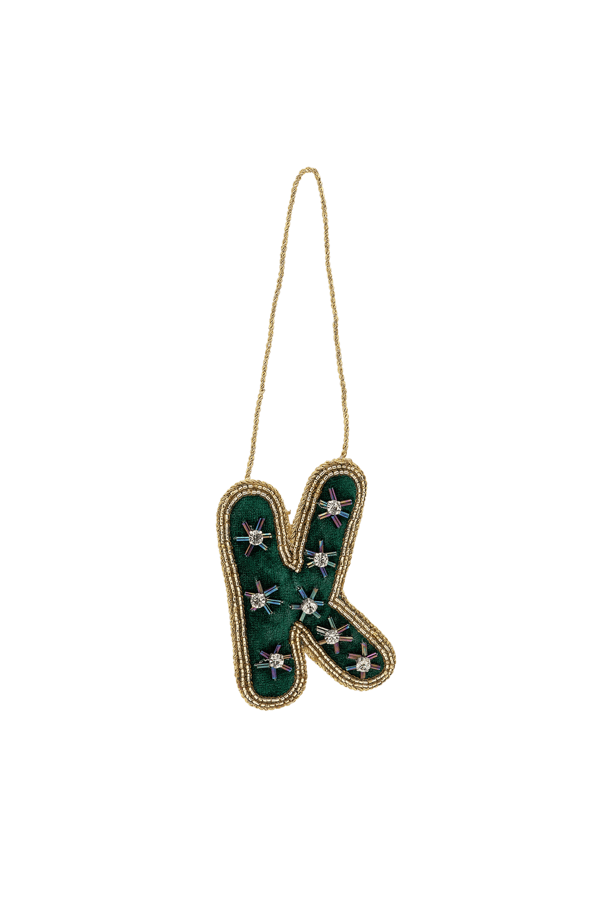 Ozdoba choinkowa Beaded Initial