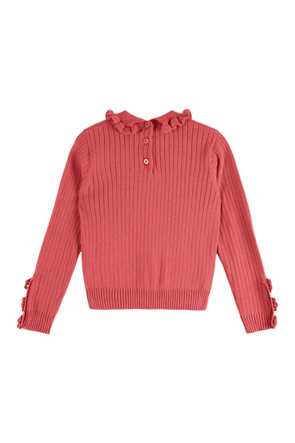 Sweter Pink Ribbed Sweater FRAMBOISE
