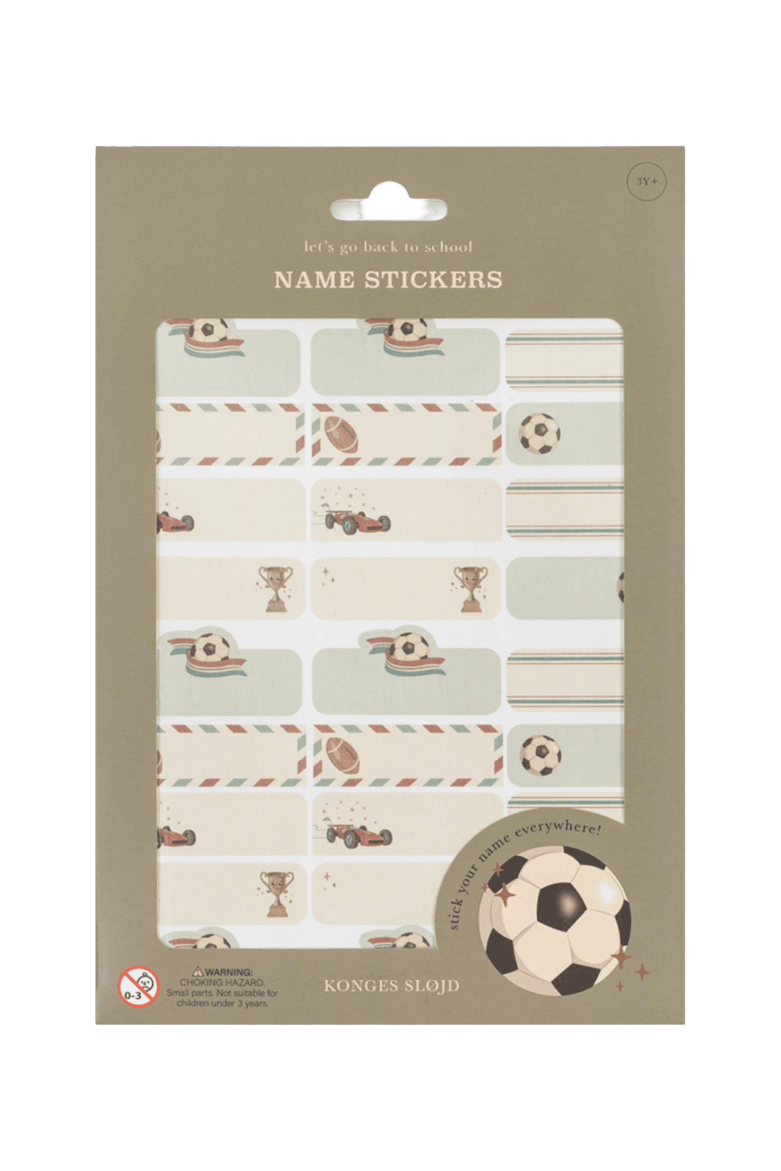 Naklejki na zeszyty Name Stickers KICK IT