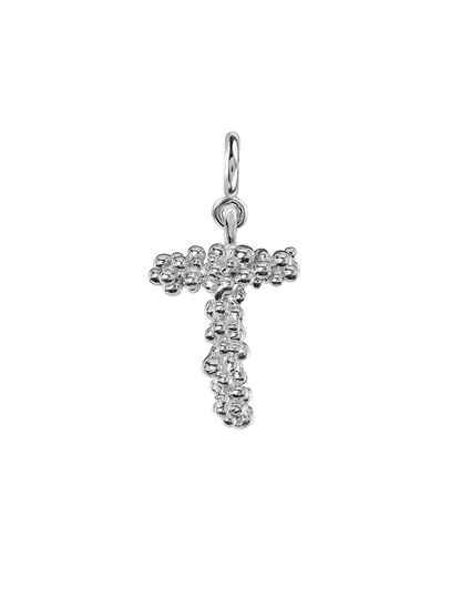 Ciondolo lettera argento T