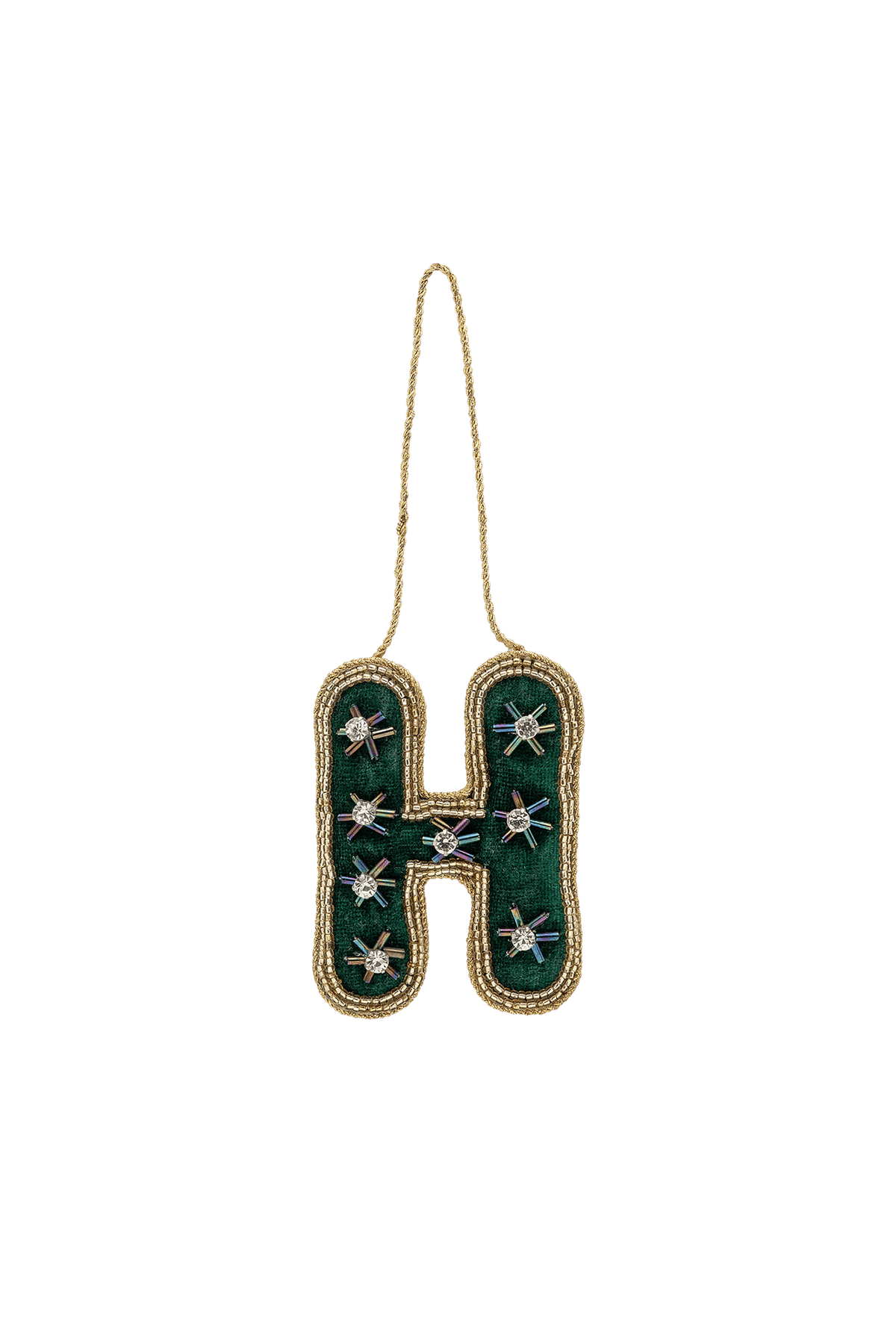 Vánoční ozdoba Beaded Initial MULTICOLOUR