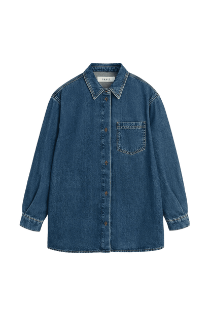 Edgar shirt WASHED DARK BLUE