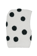 Kominiarka merino dla dzieci Dots OFF WHITE