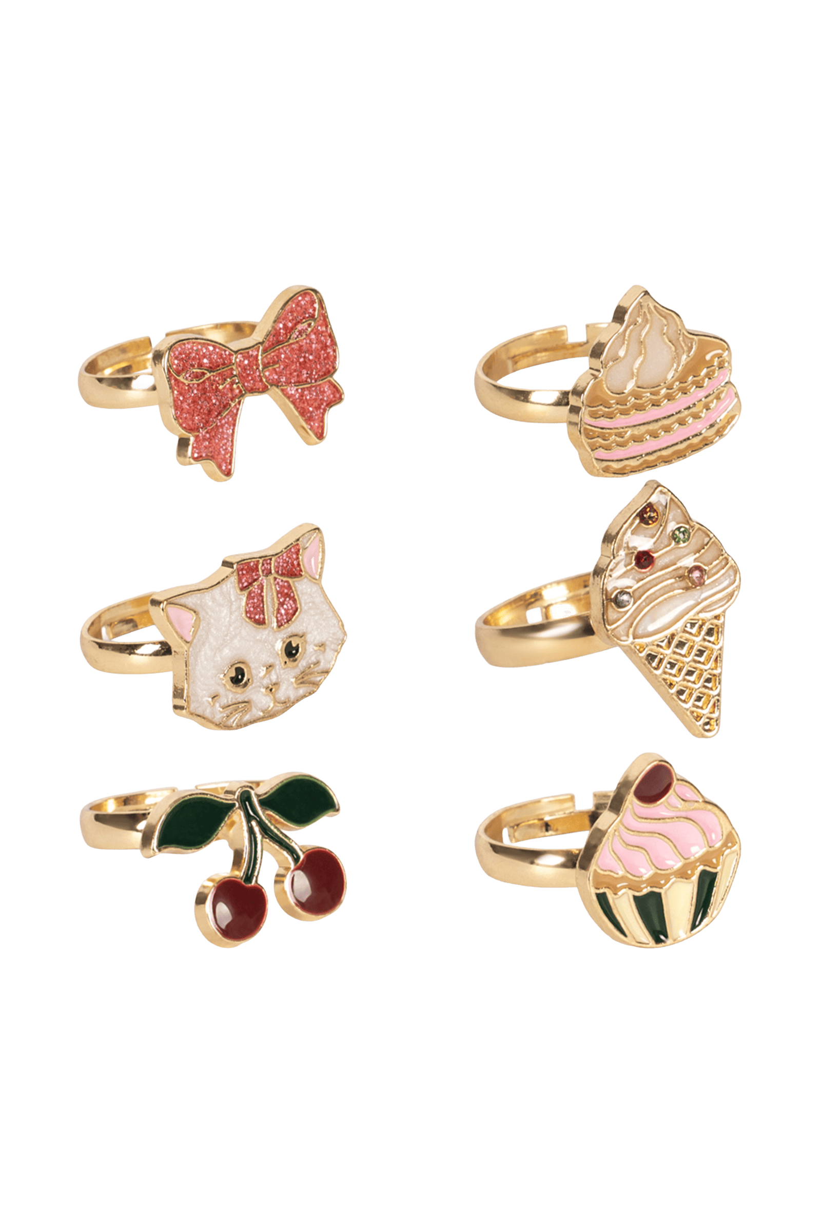 Zestaw pierścionków Kitty Sweets GOLD