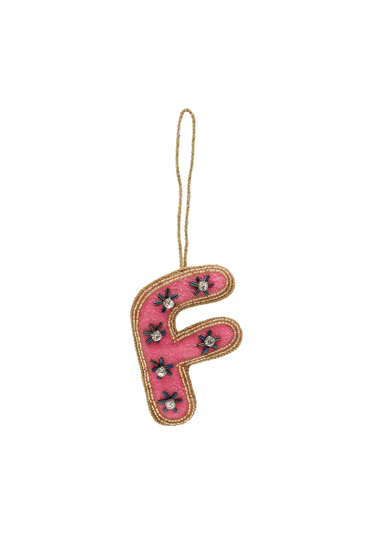 Ozdoba choinkowa Beaded Initial