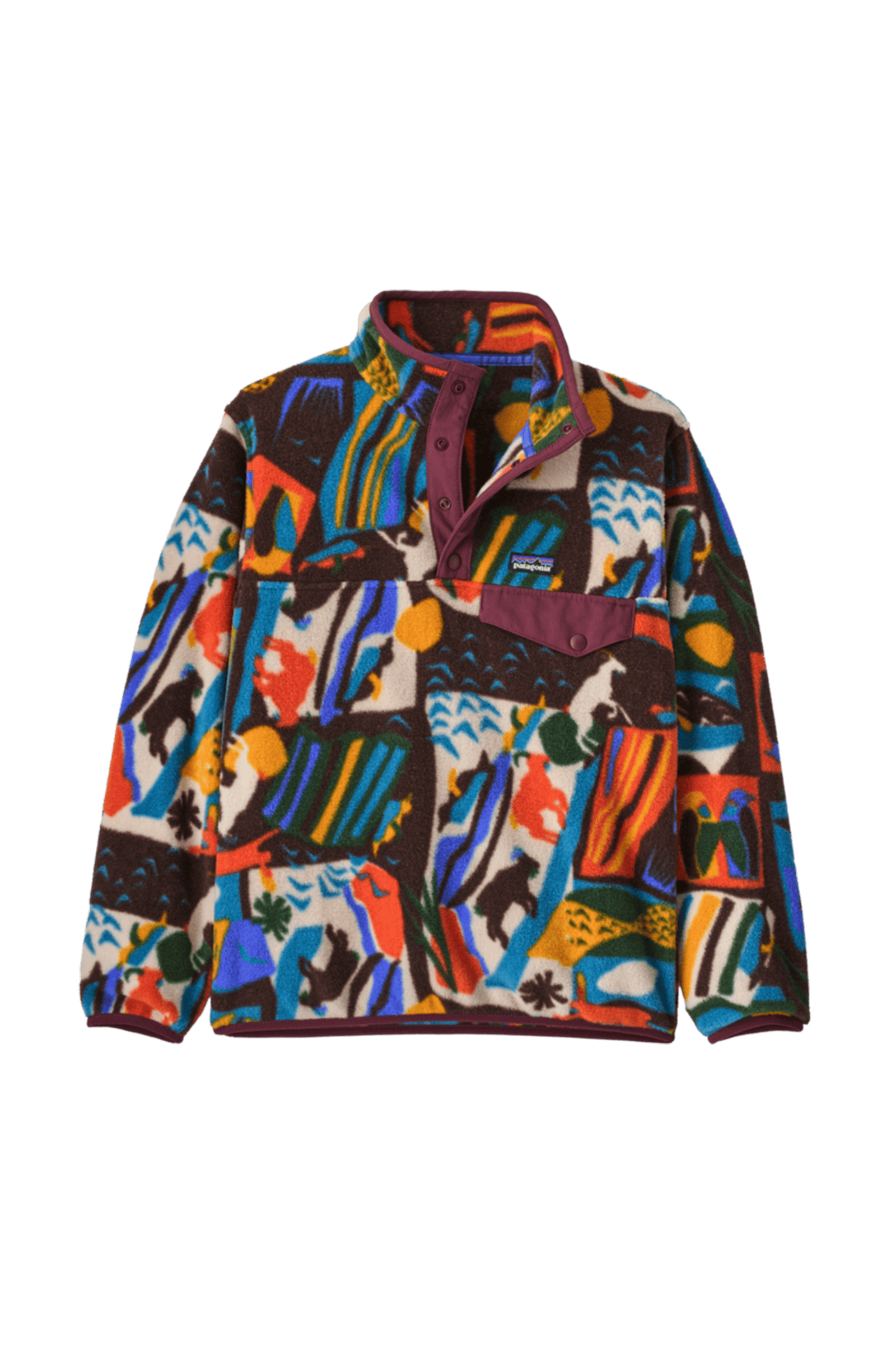 Bluza polarowa kids LW Synch Snap-T LET'S CHAT: DEN BROWN