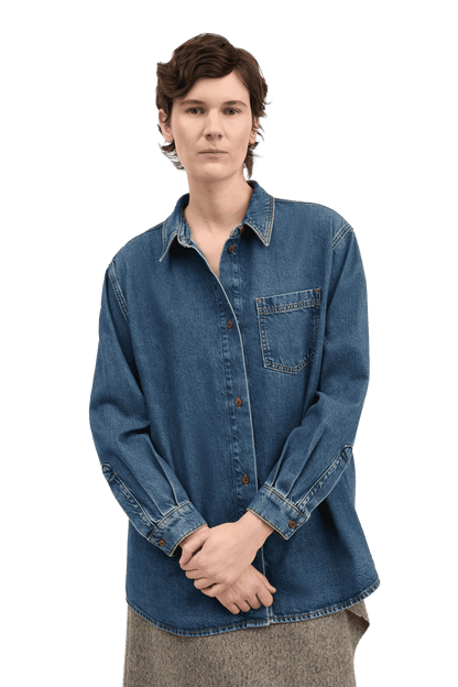 Edgar shirt WASHED DARK BLUE