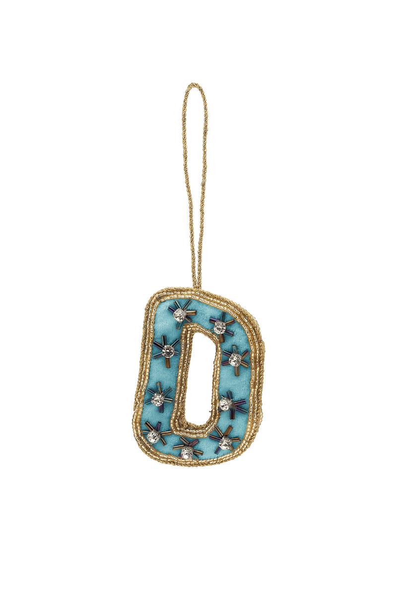 Vánoční ozdoba Beaded Initial