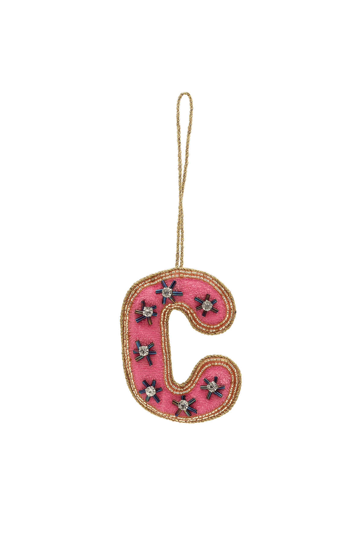Ozdoba choinkowa Beaded Initial