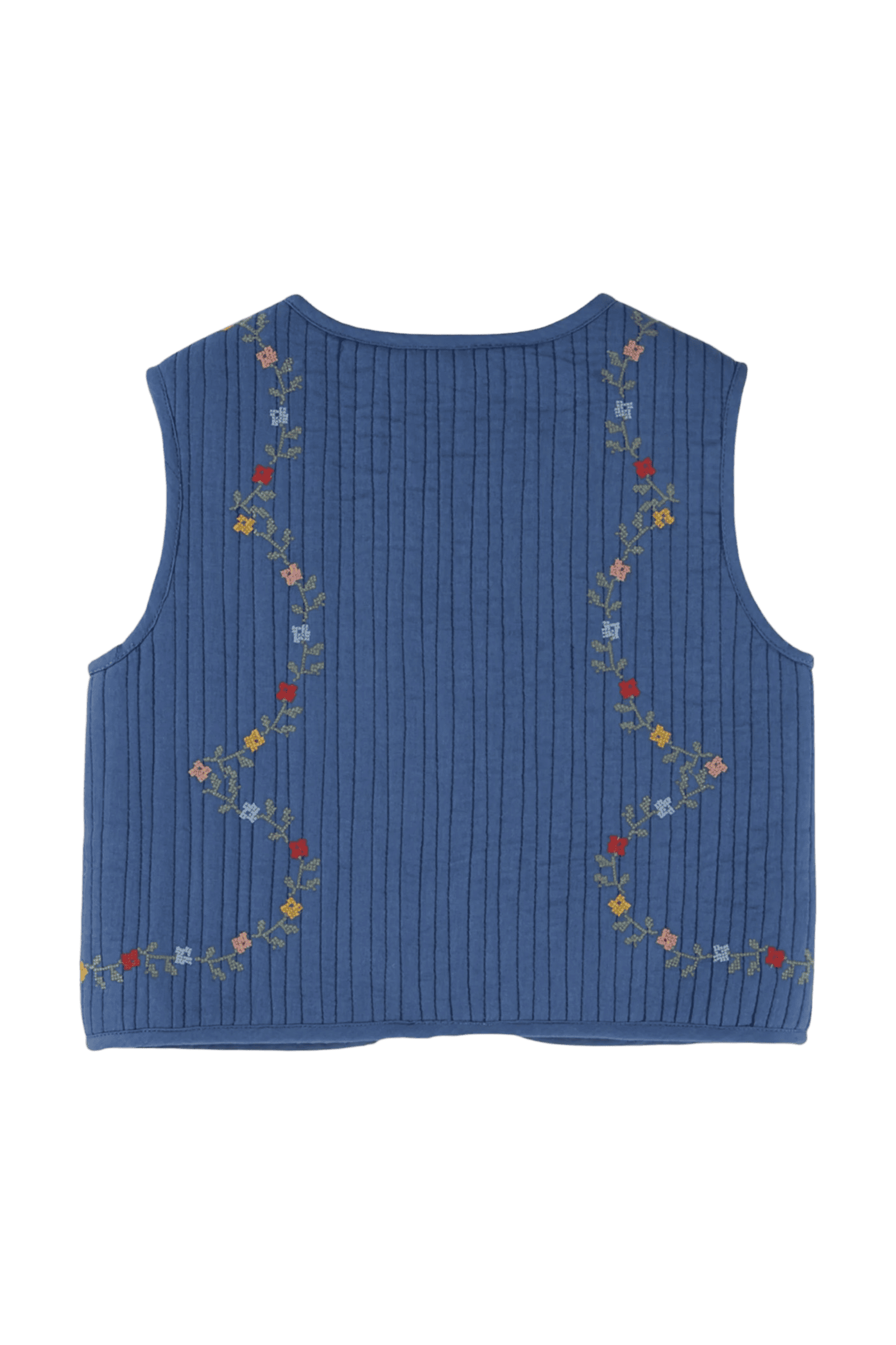 Kamizelka Embroidered Quilted Vest OCEAN