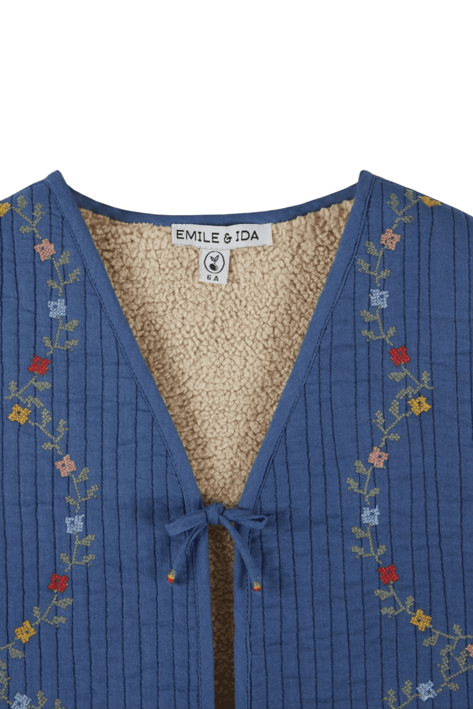 Kamizelka Embroidered Quilted Vest OCEAN