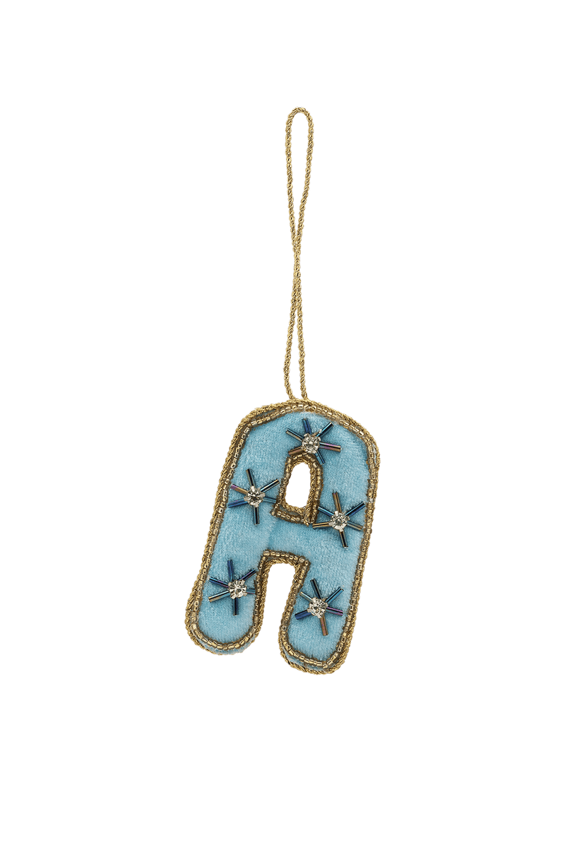 Vánoční ozdoba Beaded Initial