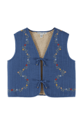 Kamizelka Embroidered Quilted Vest OCEAN