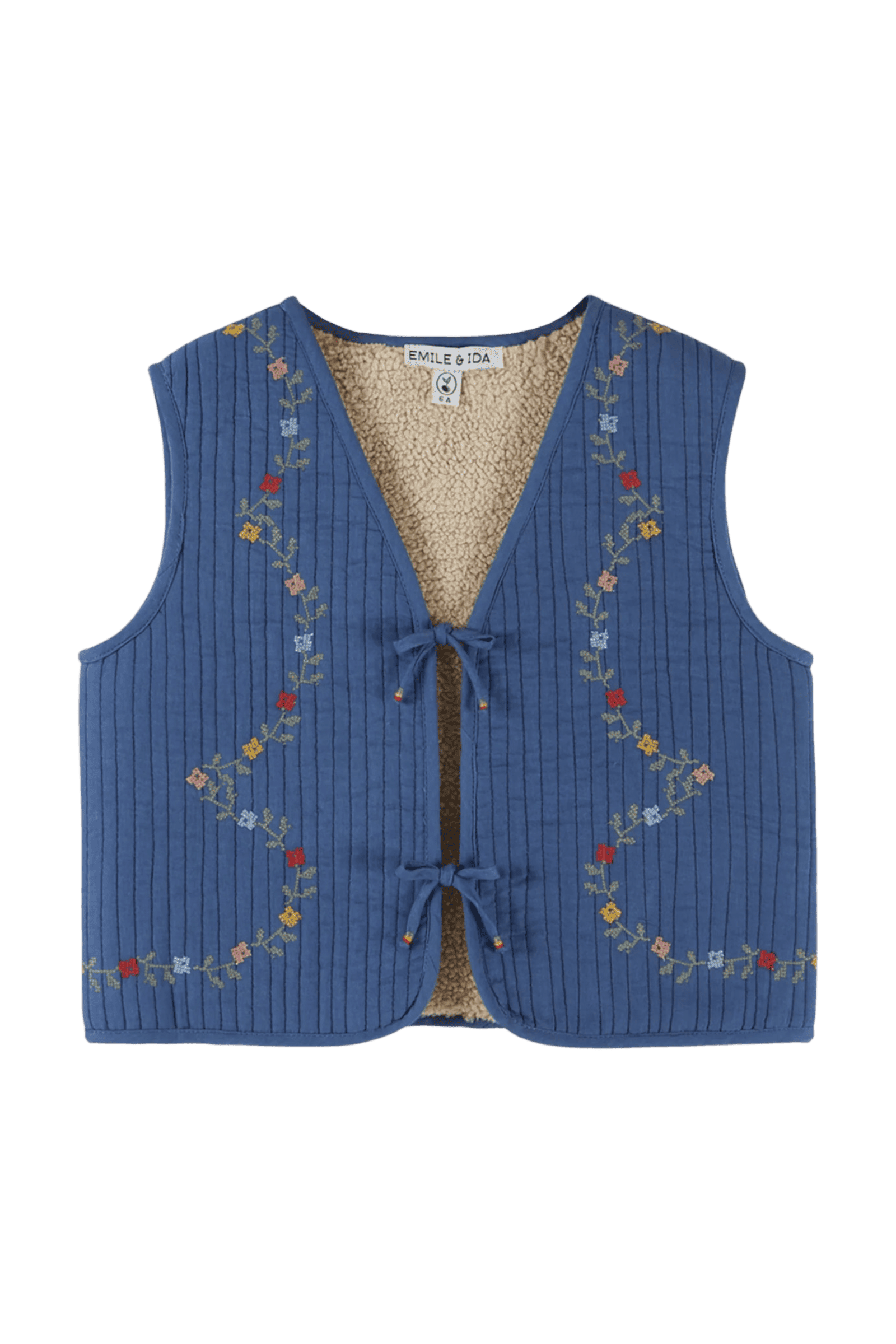 Kamizelka Embroidered Quilted Vest OCEAN