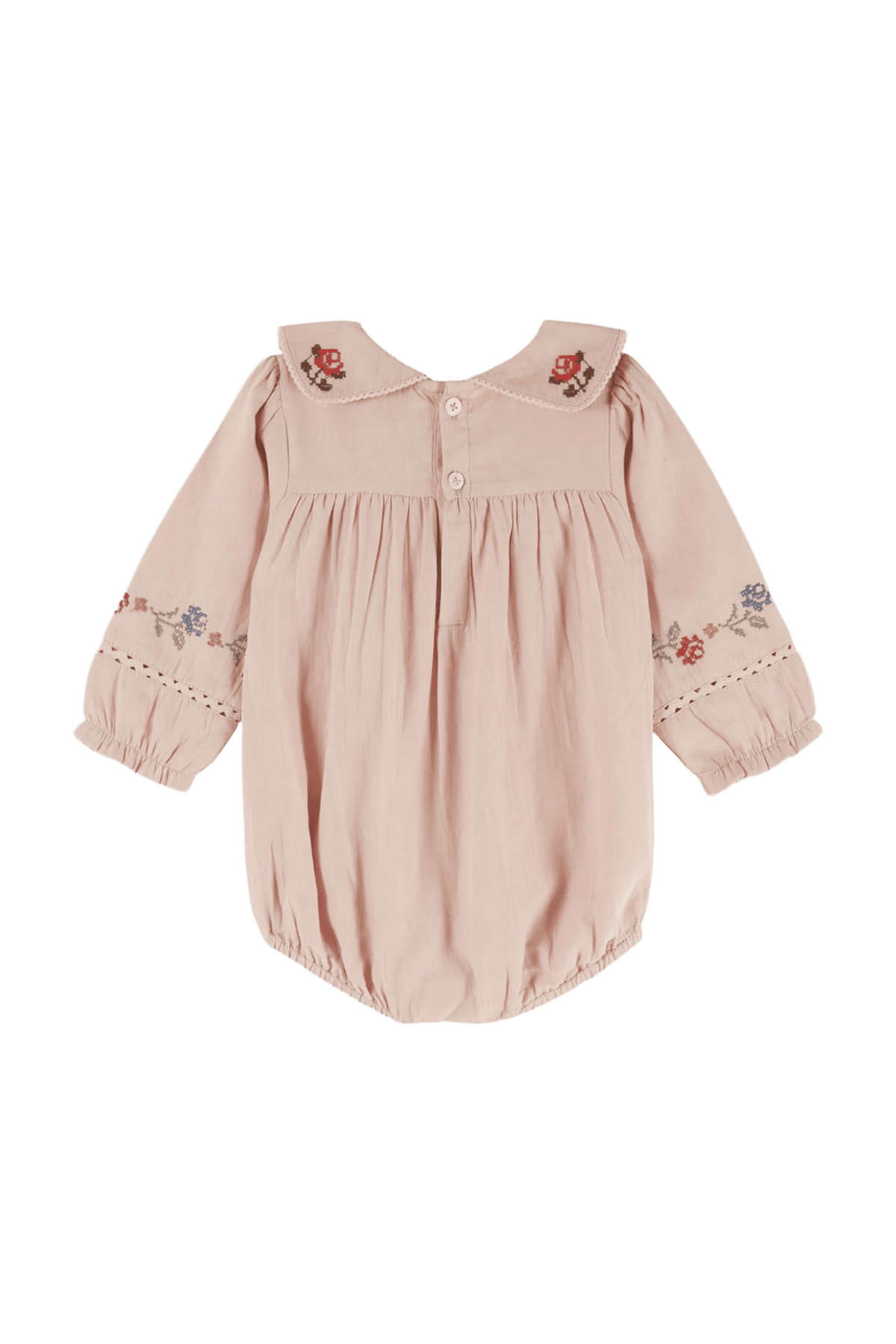 Elegante body de bebé con bordado ROSEAU