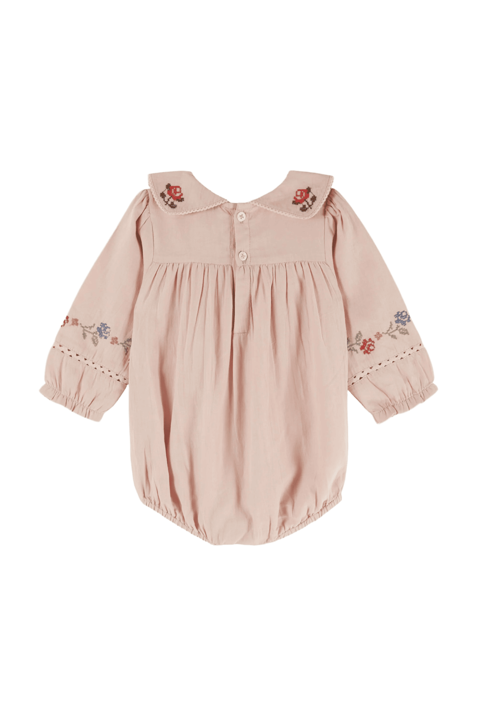 Eleganckie body niemowlęce z haftem ROSEAU