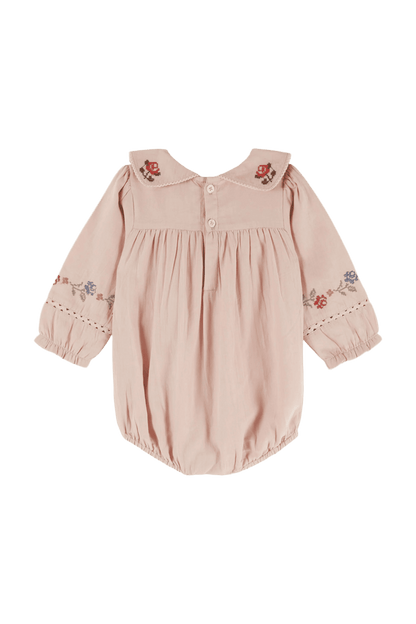 Eleganckie body niemowlęce z haftem ROSEAU