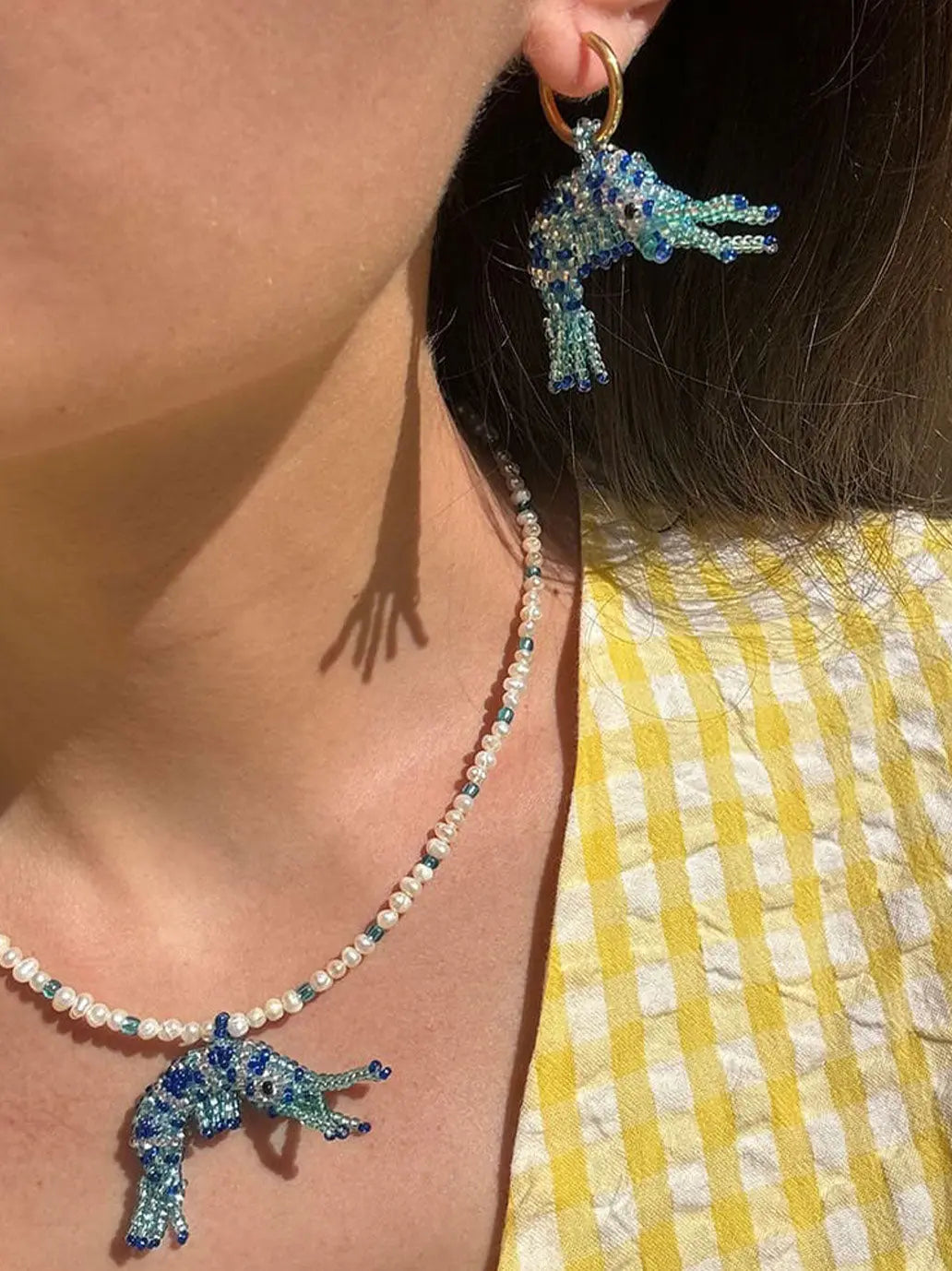 Kolczyki Prawn earrings Amori Mori BEBE Concept 