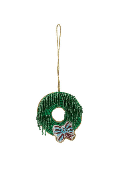 Ozdoba choinkowa Beaded Wreath GREEN