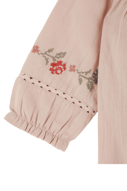 Eleganckie body niemowlęce z haftem ROSEAU